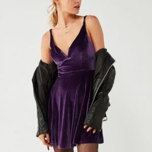 Urban Outfitters - Velvet Purple Dress
